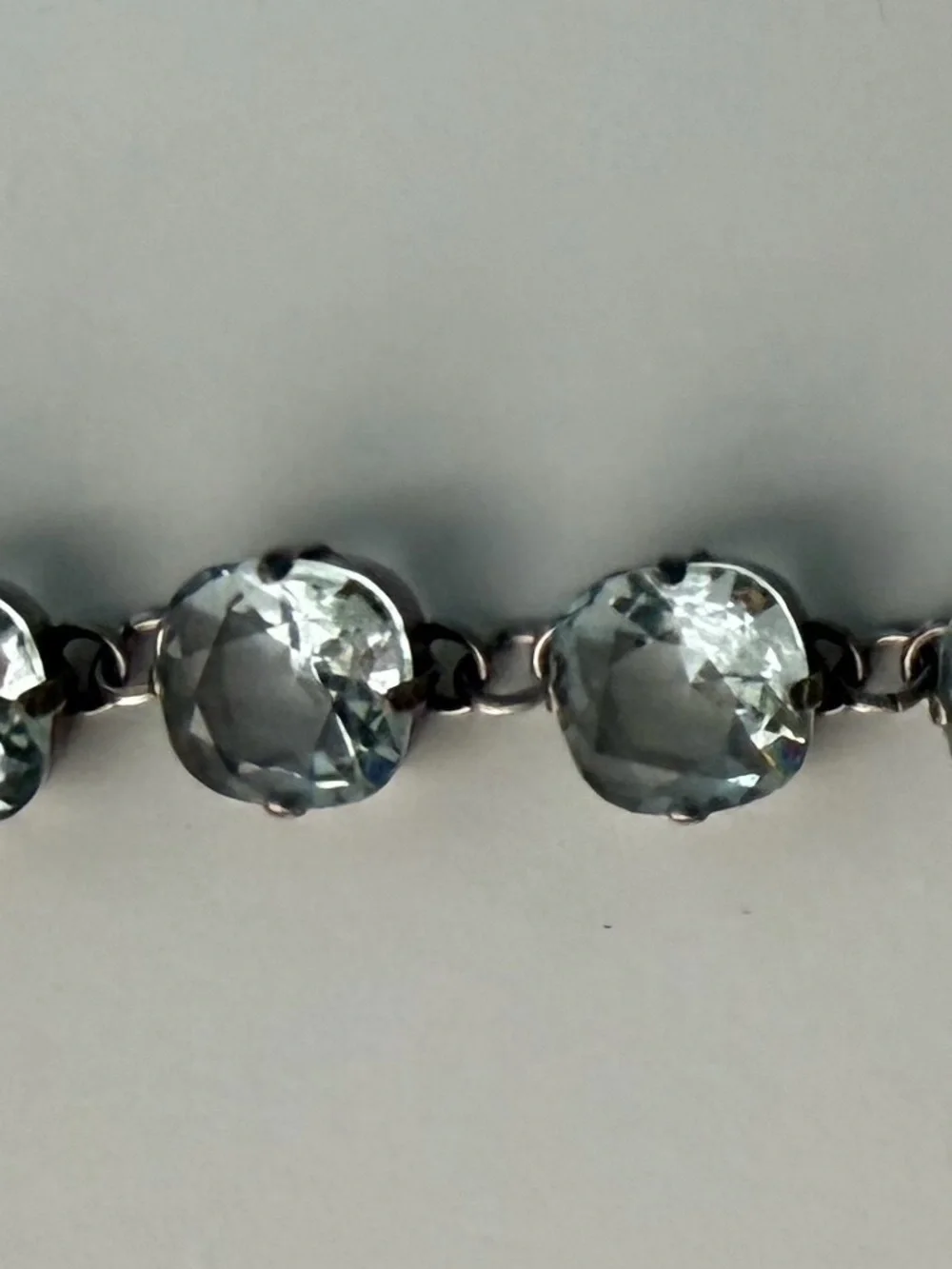 Catherine Popesco La Vie Parisienne Ice Blue Swarovski Crystal Bracelet